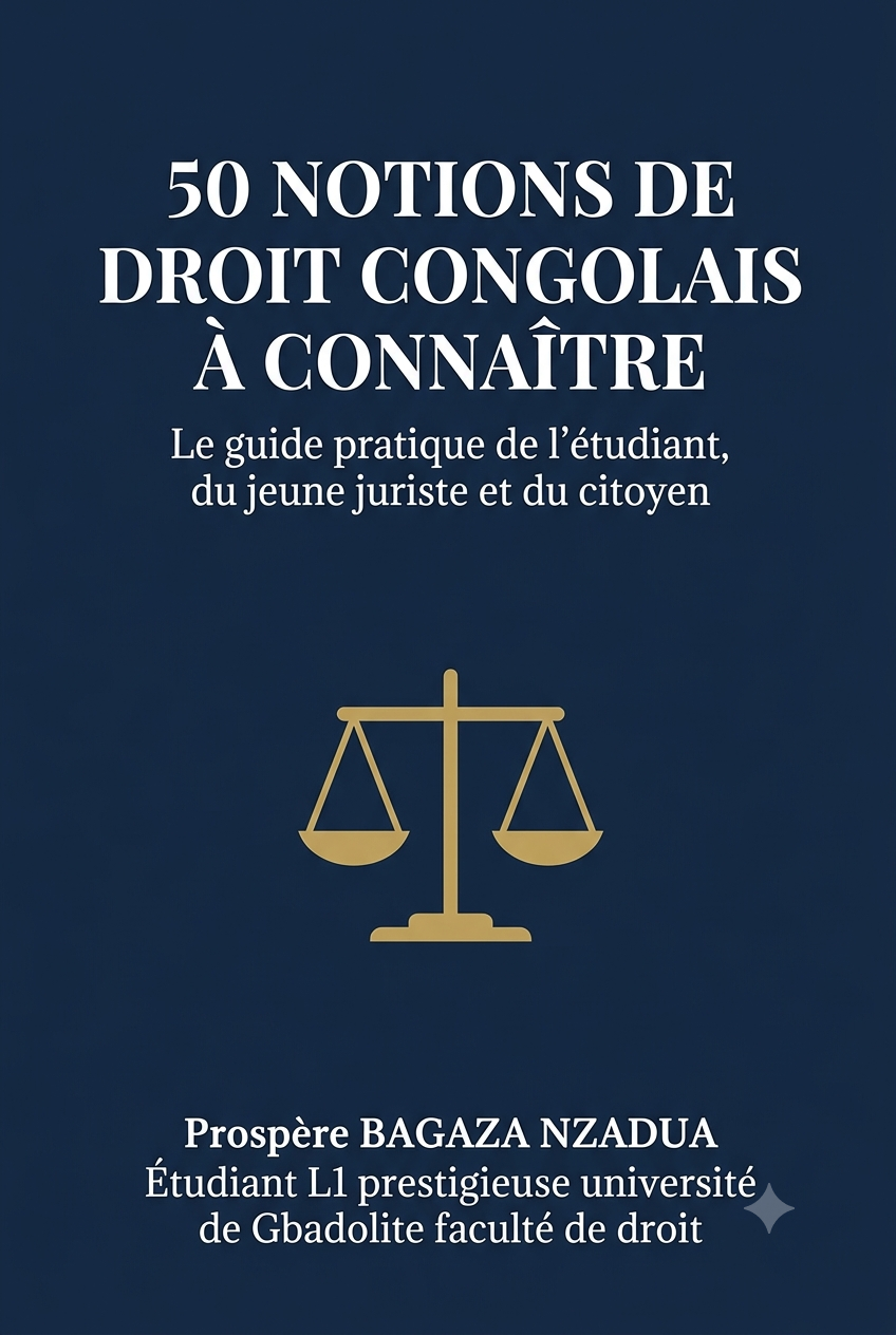 50 NOTIONS DE DROIT CONGOLAIS À CONNAÎTRE