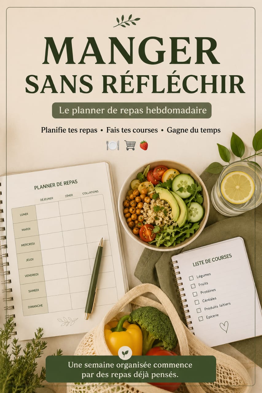 Planner de repas hebdomadaire