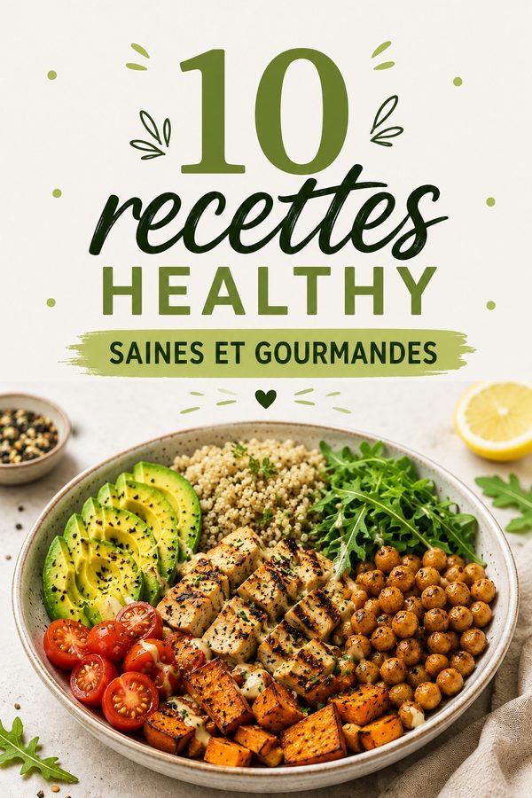10 recettes healthy saines et gourmandes