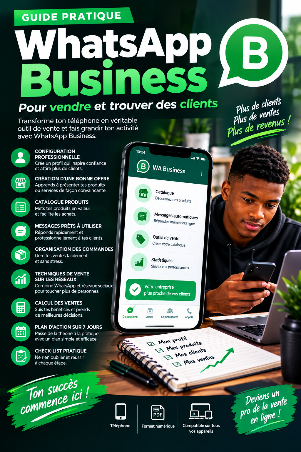 “WhatsApp Business — Guide pratique pour vendre et trouver des clients”