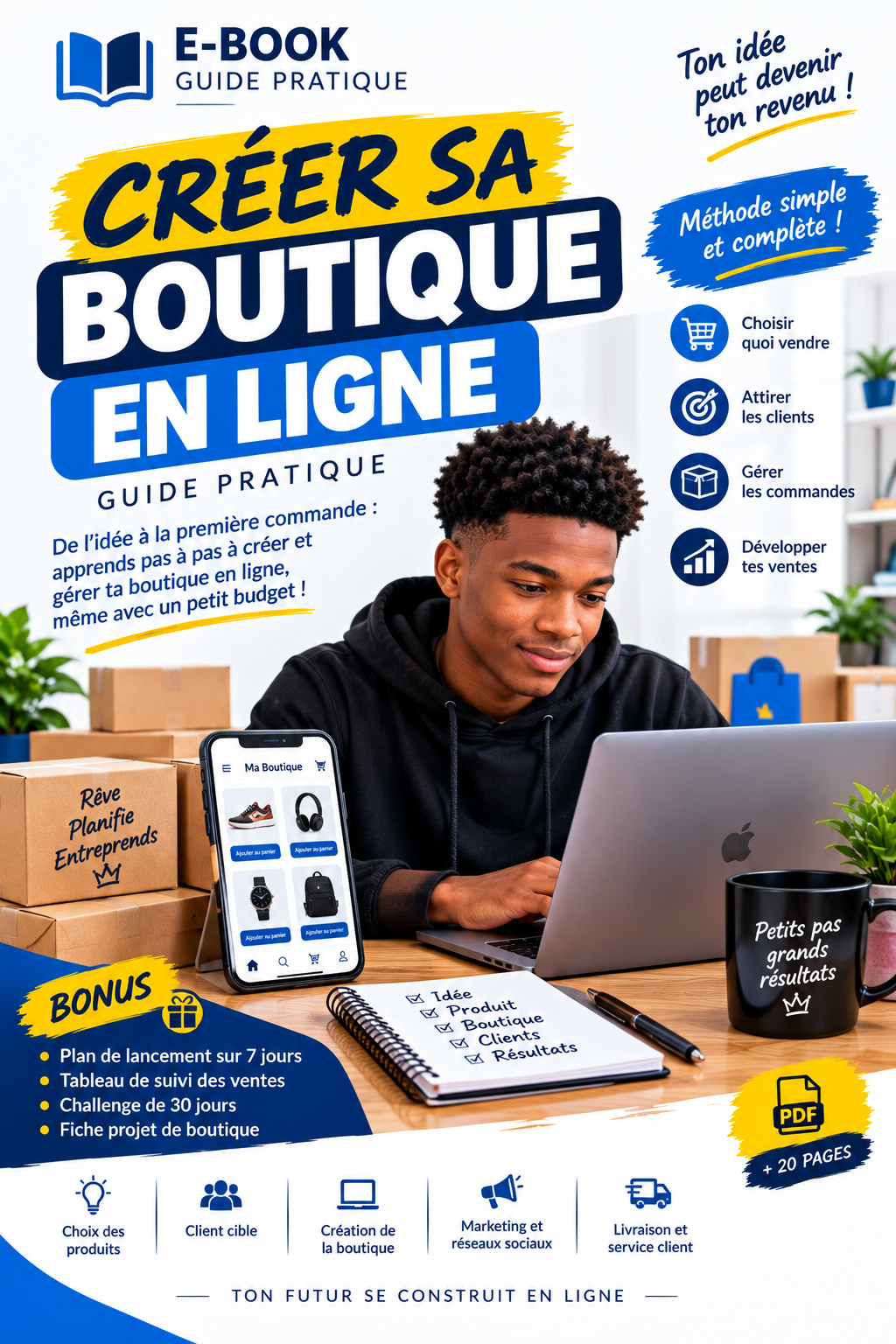 🛒 CRÉER SA BOUTIQUE EN LIGNE — GUIDE PRATIQUE