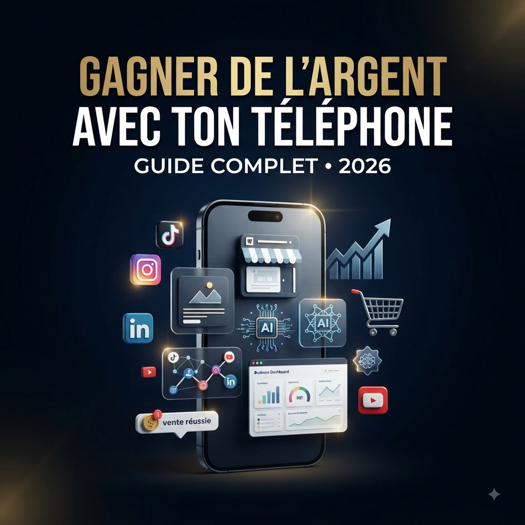 GAGNER DE L’ARGENT AVEC TON TÉLÉPHONE  GUIDE COMPLET • 2026