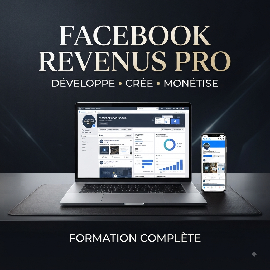 FACEBOOK REVENUS PRO — FORMATION COMPLÈTE POUR DÉVELOPPER ET MONÉTISER SON AUDIENCE