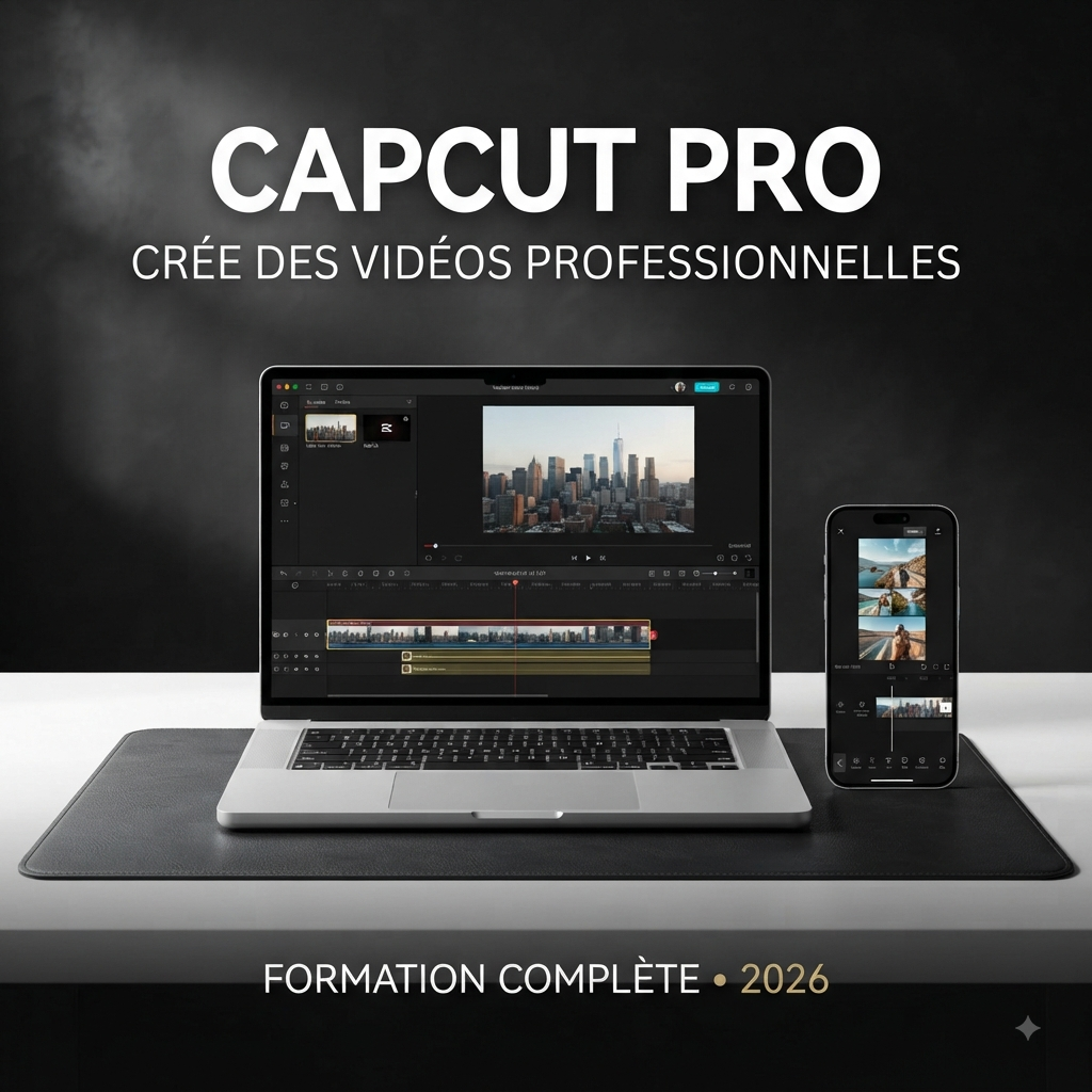 CAPCUT PRO — FORMATION COMPLÈTE POUR CRÉER DES VIDÉOS PROFESSIONNELLES