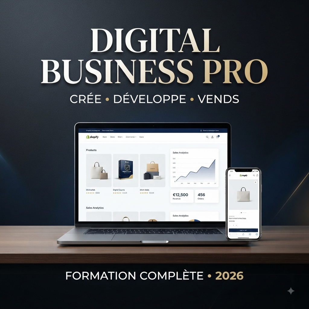 DIGITAL BUSINESS PRO — FORMATION COMPLÈTE POUR CRÉER ET DÉVELOPPER SON ACTIVITÉ EN LIGNE